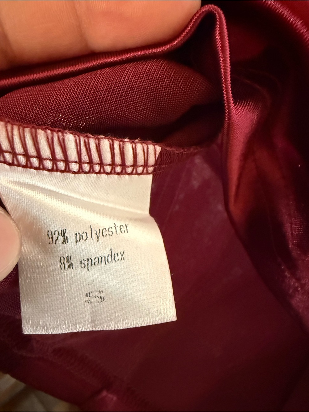 Burgundy Satin Corset Crop Top | Bustier Cami Going Out Y2K - Picture 3 of 4